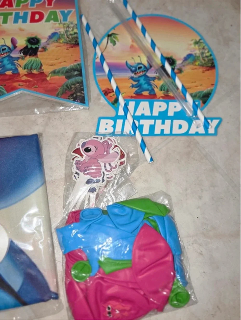 Lila and stitch hawaiian birthday party pack